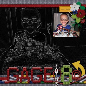 Gage Turns 8 (left page)