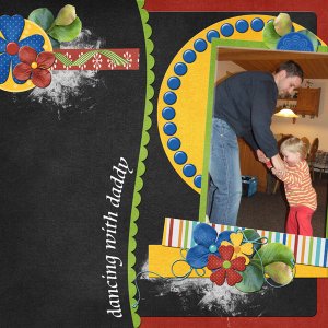 dancing with his little girl