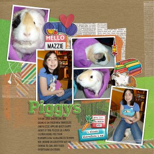 Mazzie the Guinea Pig's Snuggy 2013