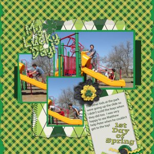 1st day spring slide