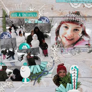 hug a snowman