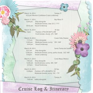Ms Ryndam- Cruise Log