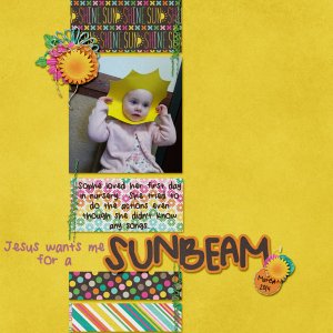 Jesus wants me for a sunbeam