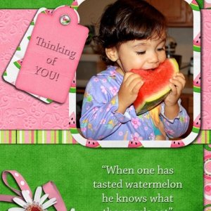 Watermelon Card