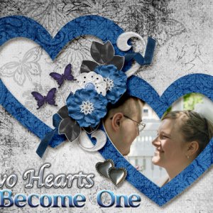 Two Hearts Become One - Card