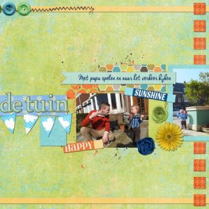 In de tuin