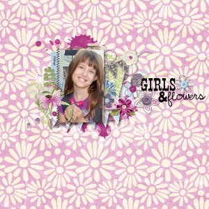 girls and flowers
