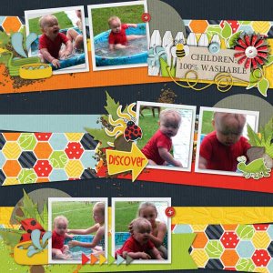Logan Swimming In Pool