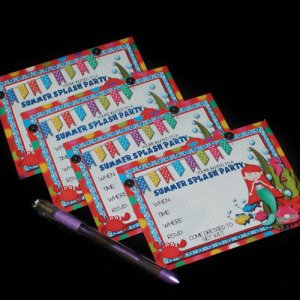 mermaid party invites