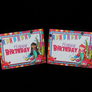 mermaid birthday cards