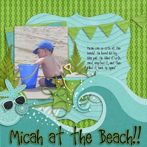 Micah at the Beach
