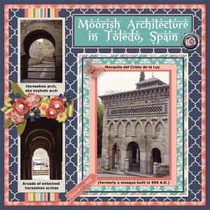 Moorish architecture in Toledo, Spain