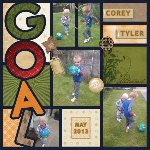 Corey and Tyler having fun
