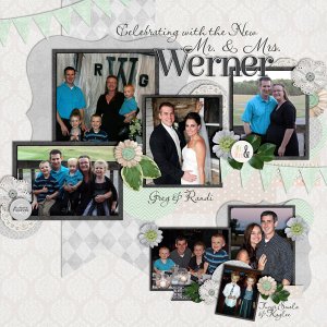 Celebrating with the new Mr + Mrs