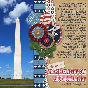 Visiting the Washington Monument!