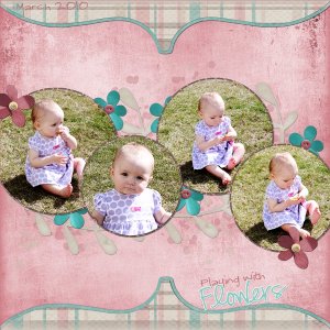 Playing with flowers