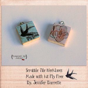 Scrabble tile necklaces