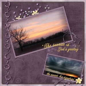Oklahoma Sunrise and Sunset