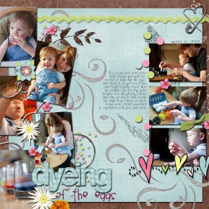 Dyeing of the Eggs