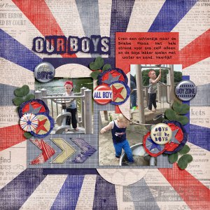 Cathy K Designs - One of the boys / Aprilisa Designs - PP55 TP1