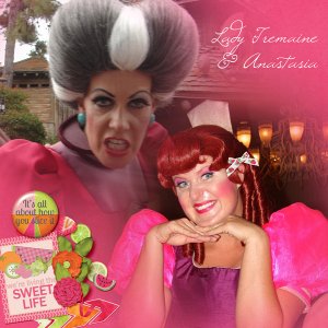 Lady Tremaine and Anastasia