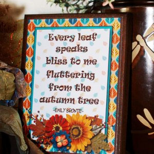Fabulous Fall plaque