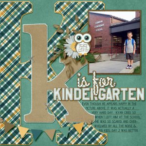 K is for Kindergarten