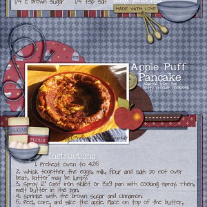Apple Puff Pancake