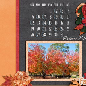 calendar for October