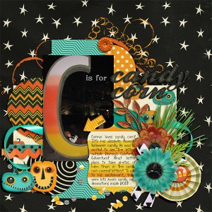 C is for candy corn
