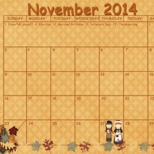 November Sum Up Calendar