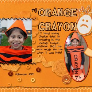 November 2014 Color Challenge - Orange Crayon