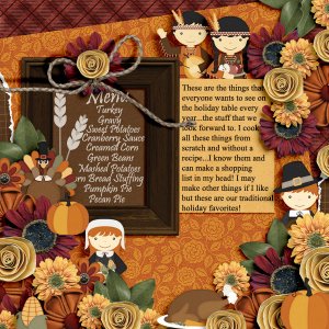 Holiday Menu