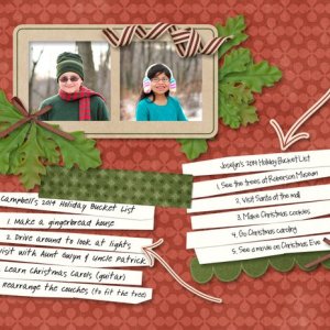 November 2014 Journaling Challenge - Holiday Bucket Lists