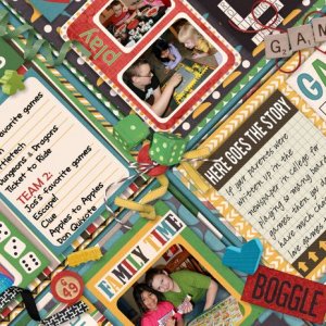 November 2014 Scraplift Challenge - Diagonal Game Bits