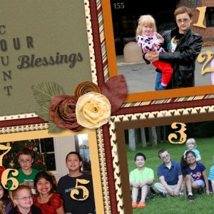 November 2014 Word Art Challenge - My 7 Blessings