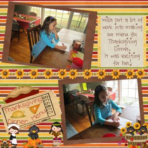 Menu Making Time