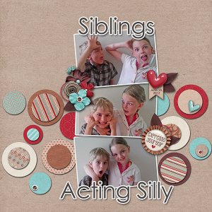 Siblings Acting Silly