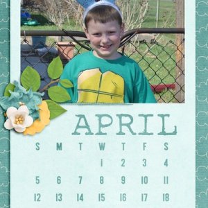 2015 Calendar Page April