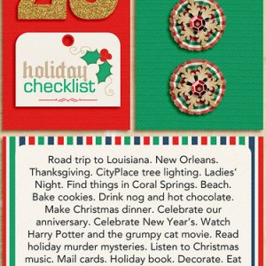 December Daily Bucket List