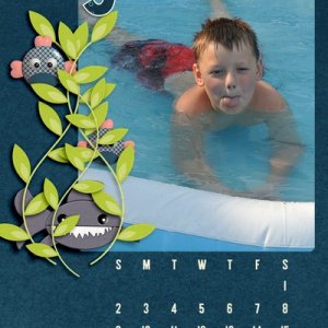 2015 Calendar Page August