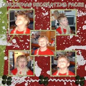 Christmas Decorating Faces