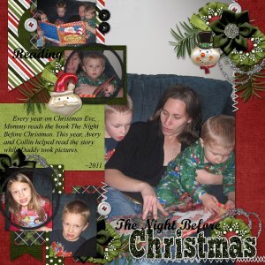 Reading "The Night Before Christmas" 2011