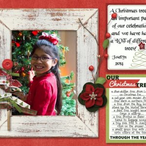 Dec 2014 Journaling Challenge: Christmas Trees