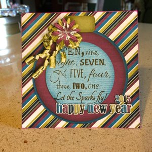 January 2015 Buffet Challenge - New Years Card