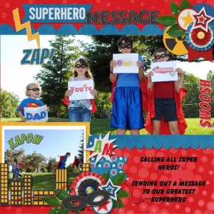 Superhero Message