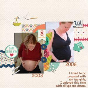 my two pregnancies
