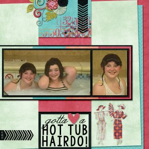 Hot Tub Hairdo!