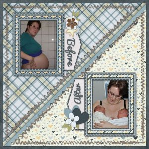 Before and after my twins were born