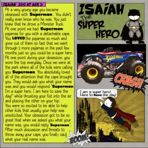 Isaiah The Super Hero